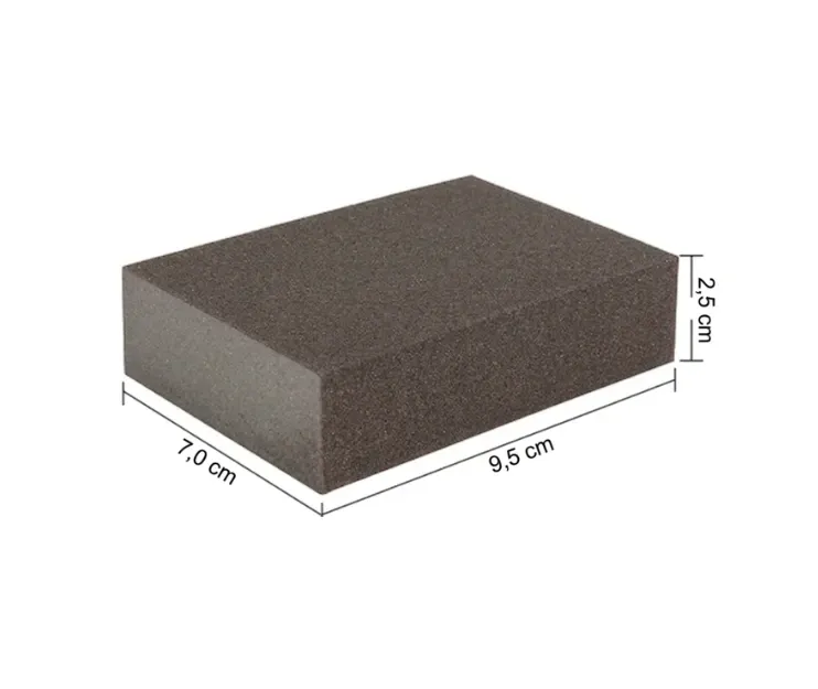 [EPONGRIGIDX5P60] Eponges abrasives semi-rigides 100 x 70 x 25mm (Lot de 5) (P60)