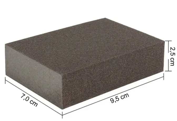 Eponges abrasives semi-rigides 100 x 70 x 25mm (Lot de 5)