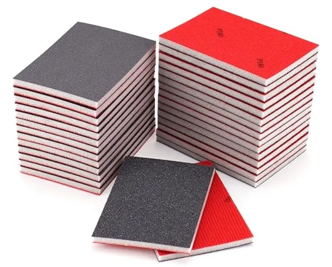 Eponges abrasives souples 100 x 75mm x 0.5cm (Lot de 5)