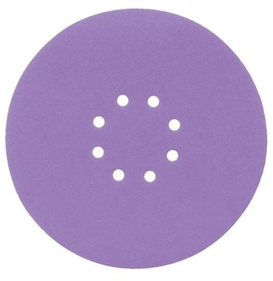 Disque abrasif - 225mm - P150 - 8 trous - Boite de 100