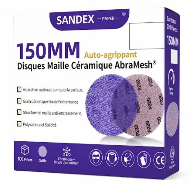 Disques Céramique AbraMesh - Toilés - 150mm - Boite de 100